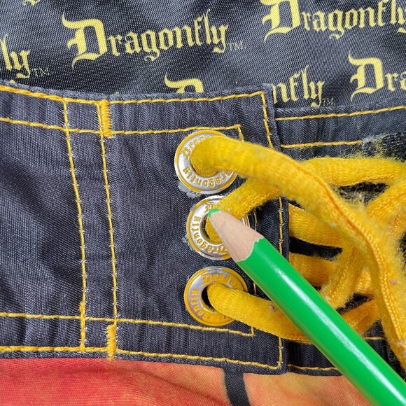 DRAGONFLY Scarface Embroidered Logo Boardshorts Tony Montana Men's 30" Waist - Picture 5 of 6